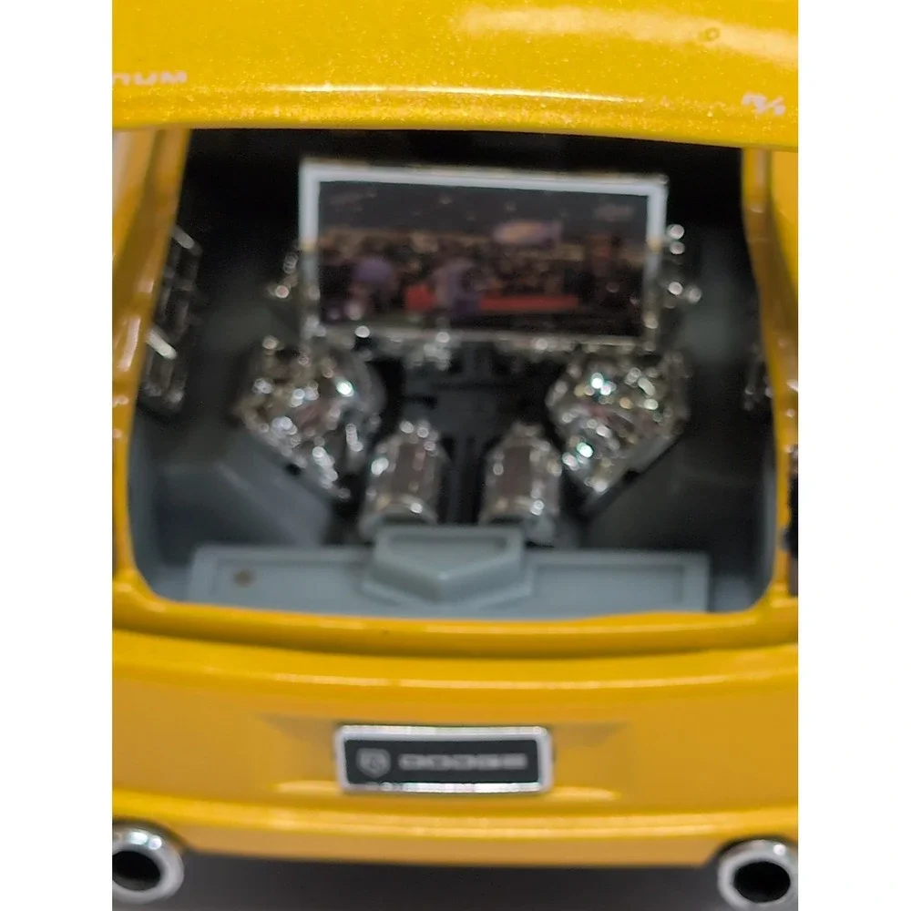 2006 Dodge Magnum R/T Yellow Black Stripes by Jada Big Time Muscle Diecast 1:24